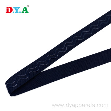 25 mm black webbing silicone gripper